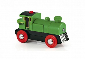 Поезд с функцией движения вперед и назад, свет, размер 9 х 4 х 5 см. (Brio, 33595)